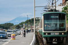 富士山と江ノ電