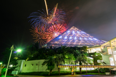 アクアミュージアムと花火シンフォニア