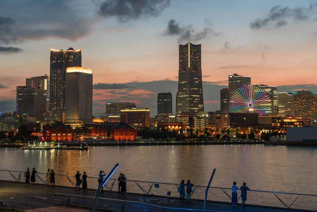 みなとみらい夕景