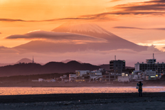 茅ヶ崎ヘッドランド夕景