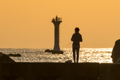 森戸海岸　夕景