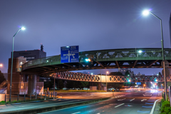 雨の日の横浜夜景