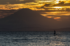 森戸海岸からの富士山