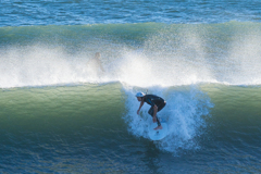 台風19号後の稲村ヶ崎