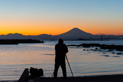 森戸の夕景