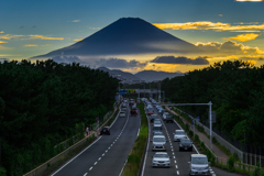 第一中学校歩道橋から