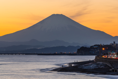 稲村ヶ崎の夕景