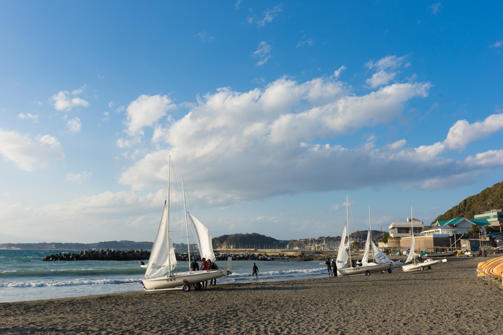 森戸海岸ヨット