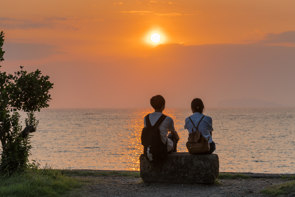 森戸の夕景