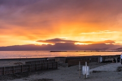 茅ヶ崎ヘッドランド夕景