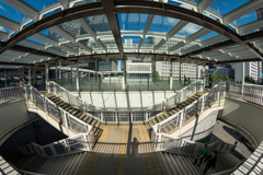 Fisheyeで撮る品川駅