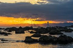 裕次郎灯台　夕景