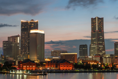 みなとみらい夕景