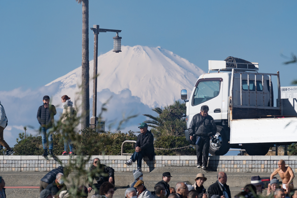 江ノ島から見えた富士山