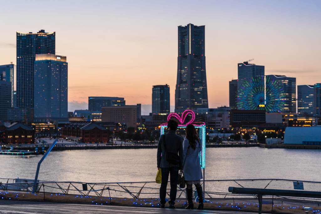 2021-02-13 大さん橋夕景