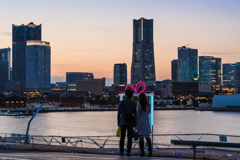 2021-02-13 大さん橋夕景