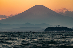 逗子海岸からの富士山