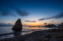 立石　夕景
