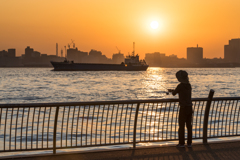 大黒ふ頭　夕景