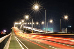 光の川…夜の琵琶湖大橋14