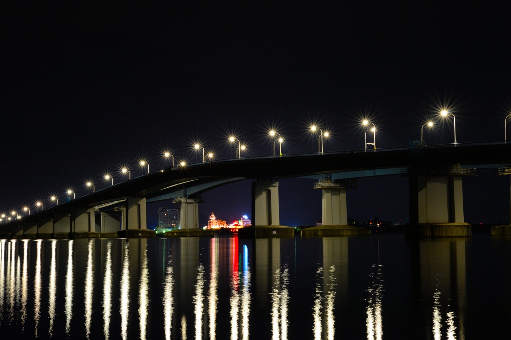 夜の琵琶湖大橋6