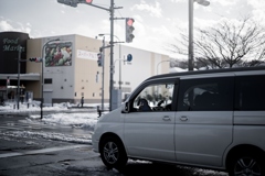 大雪の後①