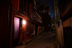 主計町の路地裏