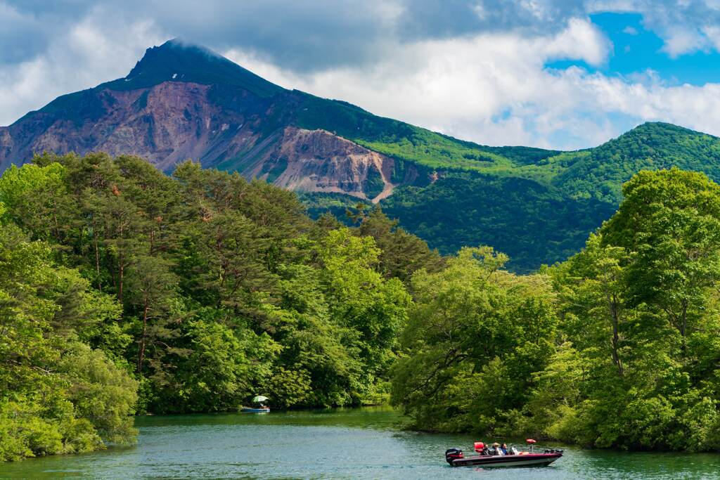 桧原湖遊覧船②