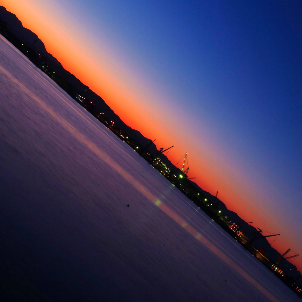 夕暮れ