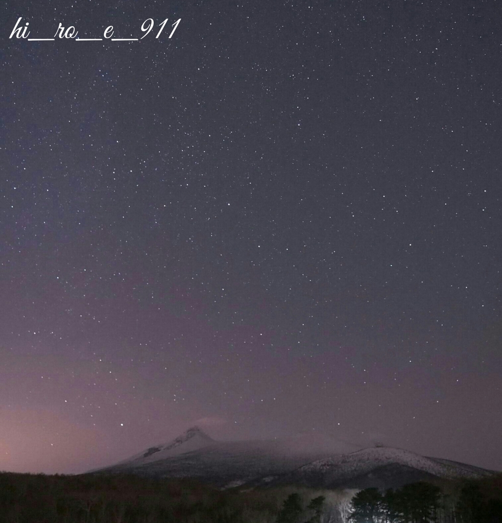 大沼の星空