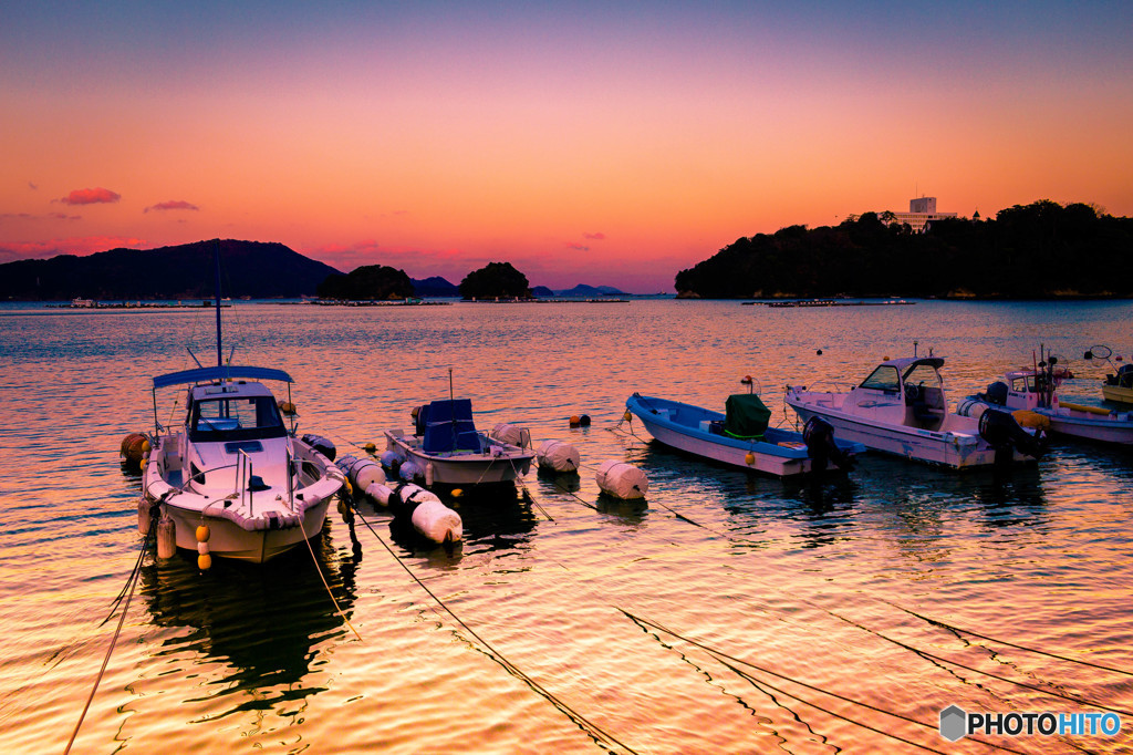 鳥羽の夕暮れ 