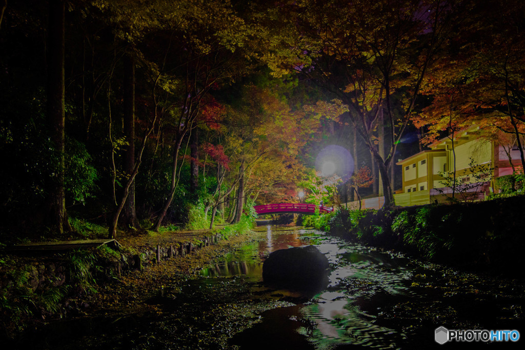 夜風。