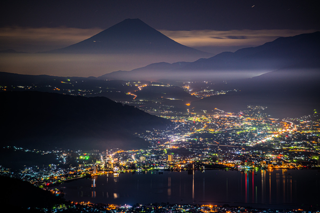 富士を望む