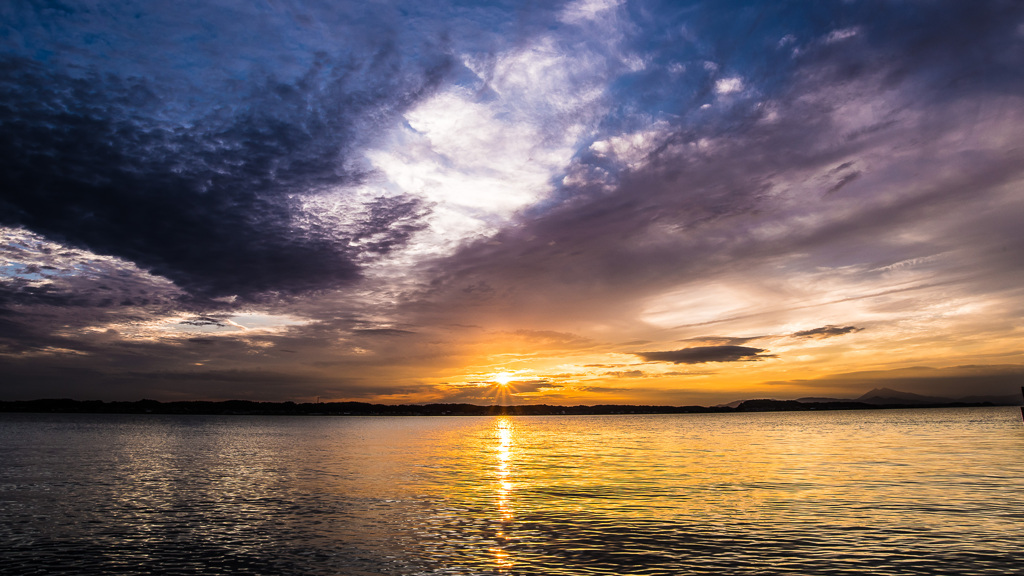 Sunset on the lake