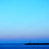 夕暮れ青