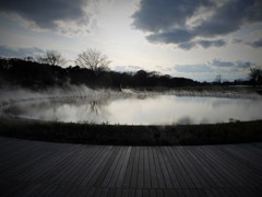 噴水と空