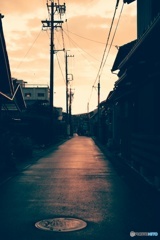 朝の町並み
