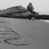浜辺のサイン