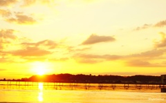 夕陽の光芒