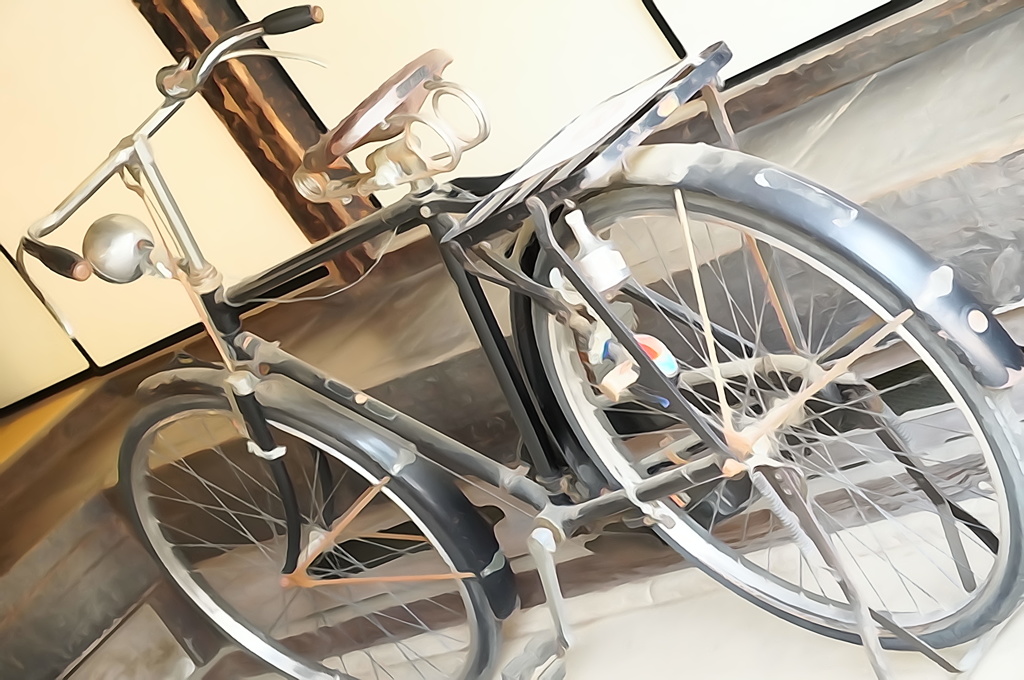 父自慢の自転車