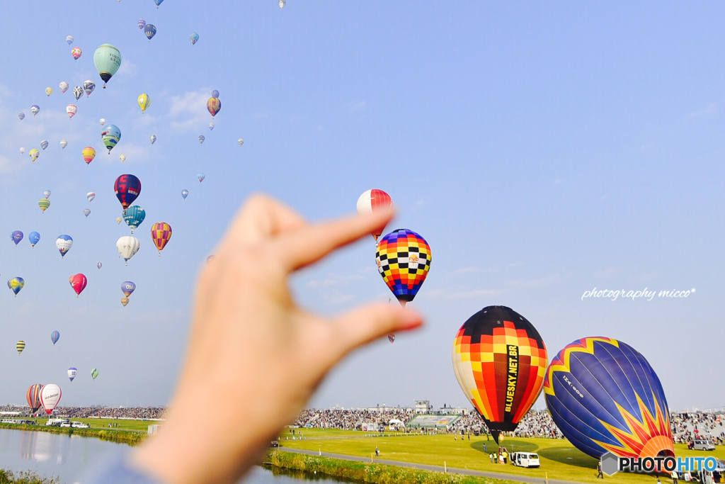  Catch the hot air balloon＊