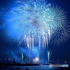 Blue fireworks