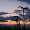国道沿いの街灯