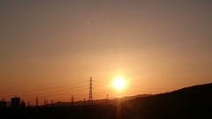 夕暮れ