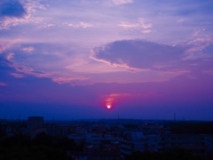 夕日