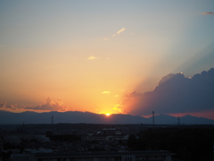 夕日