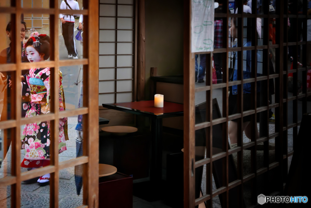 京の店先