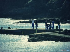 隠岐の島の旅フォト 学生たち