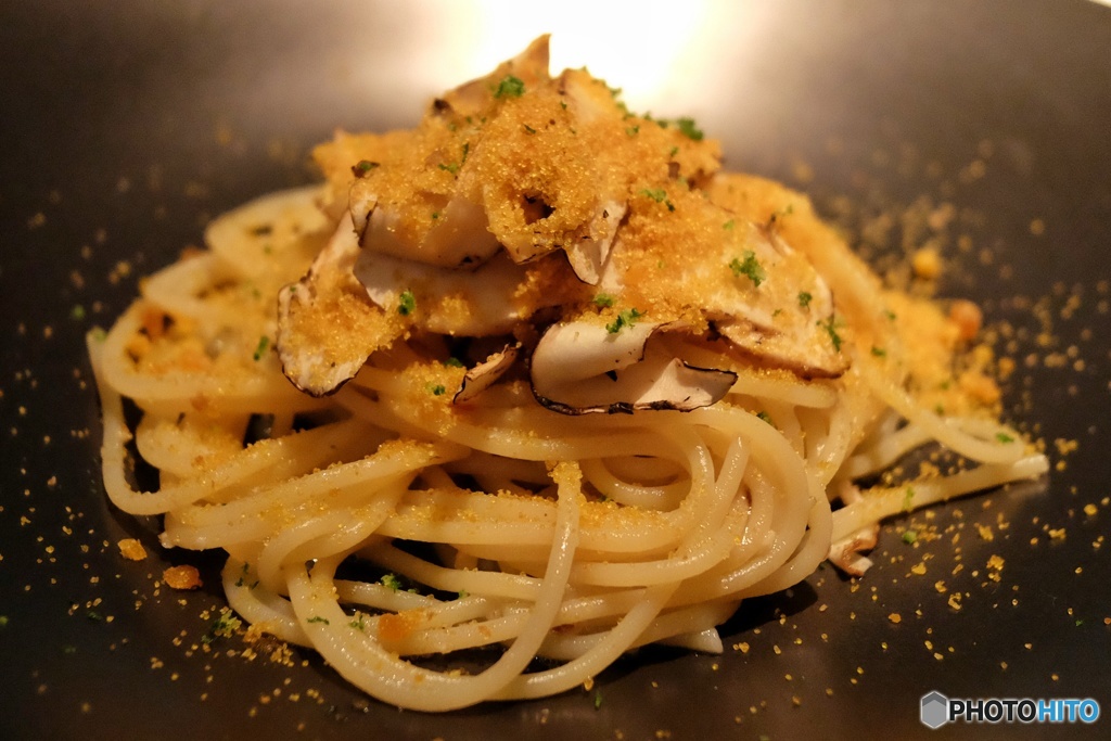 松茸とカラスミのパスタ