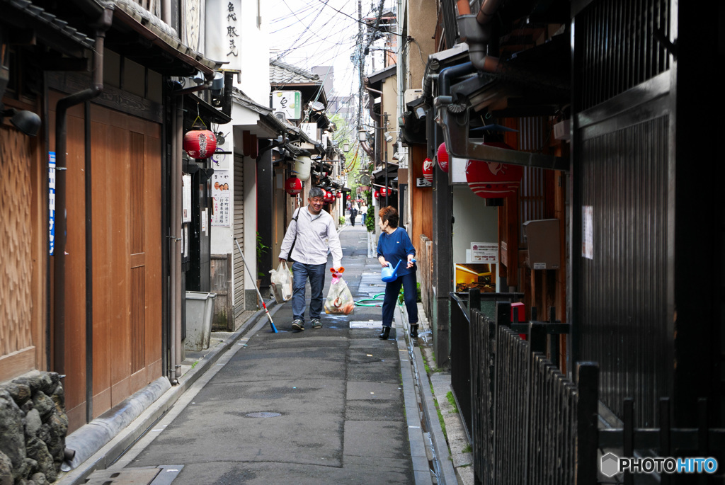 先斗町の朝